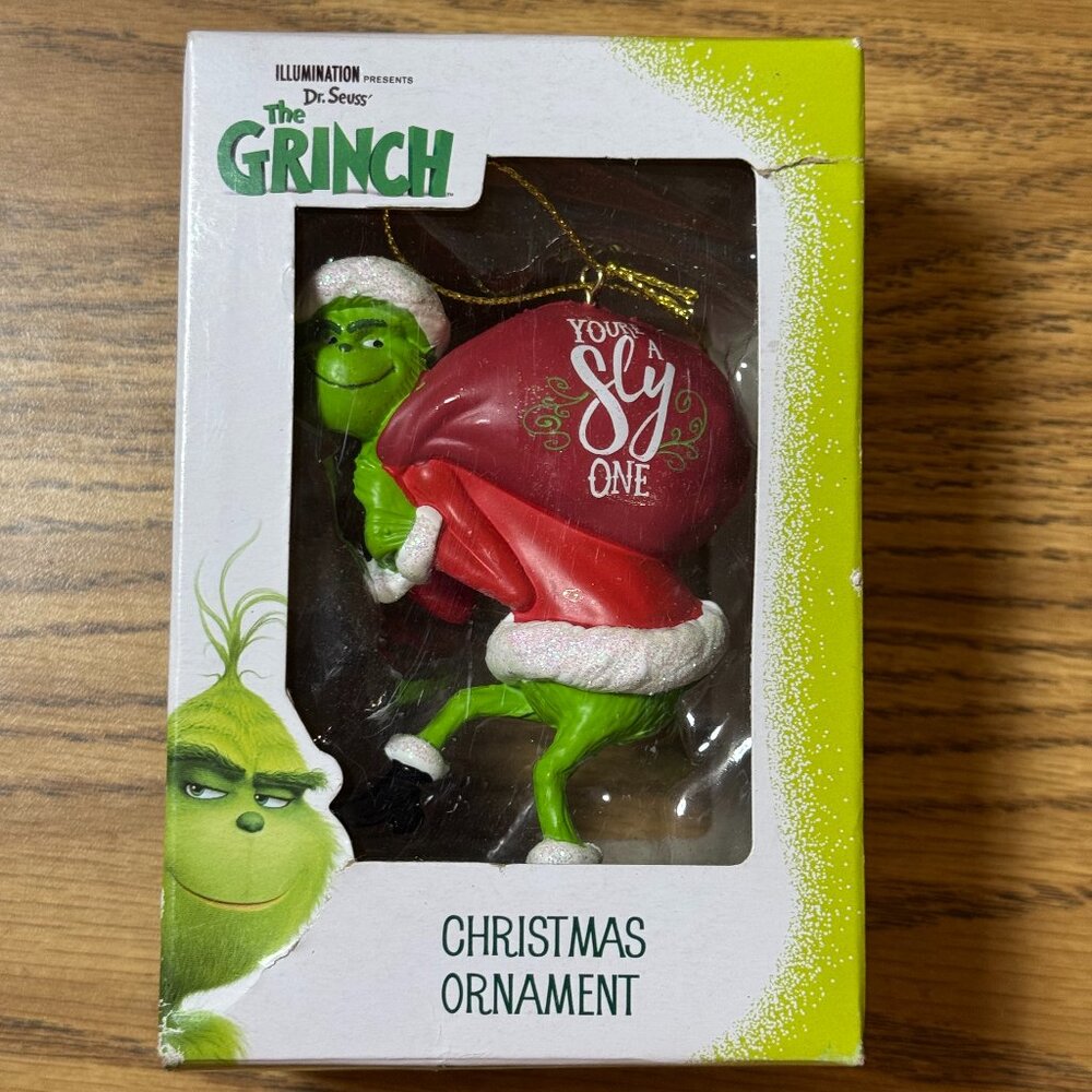 Kurt Adler The Grinch Stole Christmas Ornament 2007 Your a Sly One Dr. Seuss
